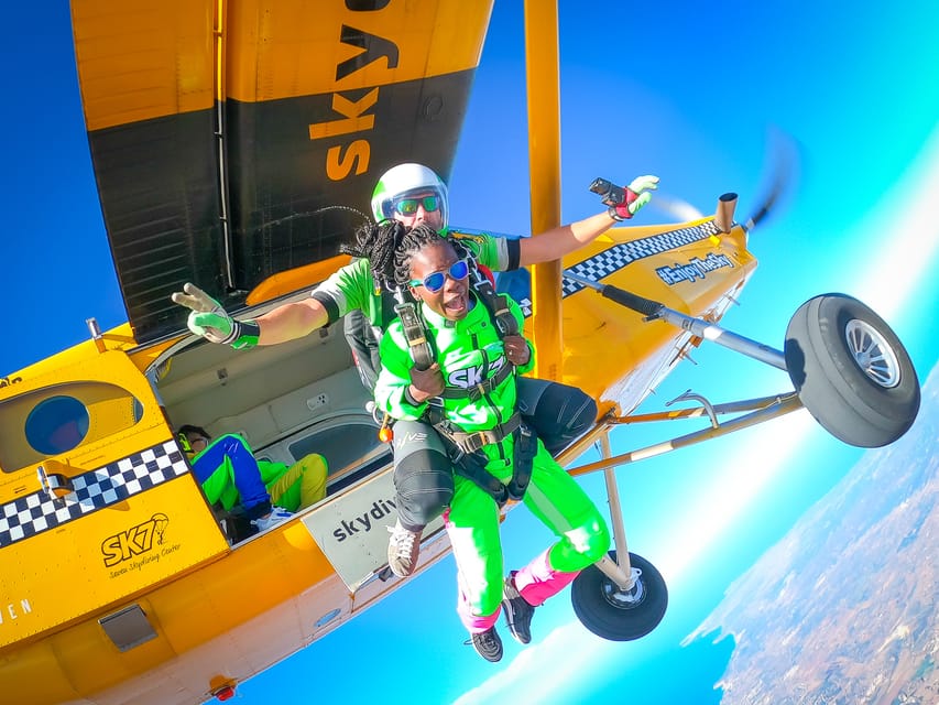 Algarve: Tandem Skydiving Adventure 15,000 to 10,000 Feet - The aircraft ride and the moment at the door