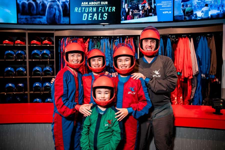 Austin iFLY Skydiving Simulator with Instructor and Gear - Getting Into the Flight Suit and Tunnel
