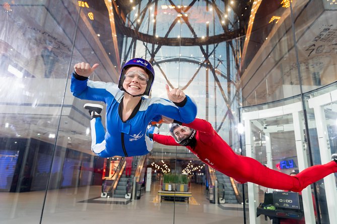 Basingstoke iFLY Indoor Skydiving Experience - 2 Flights & Certificate - The optional high-fly charge