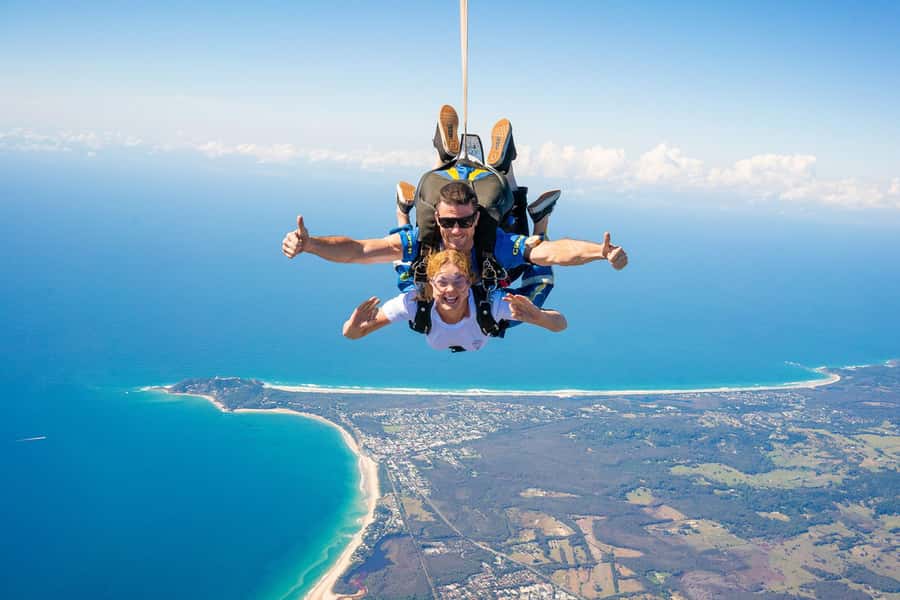 From Gold Coast: Tandem Skydive Experience over Byron Bay - The morning trip from Surfers Paradise to Byron Bay
