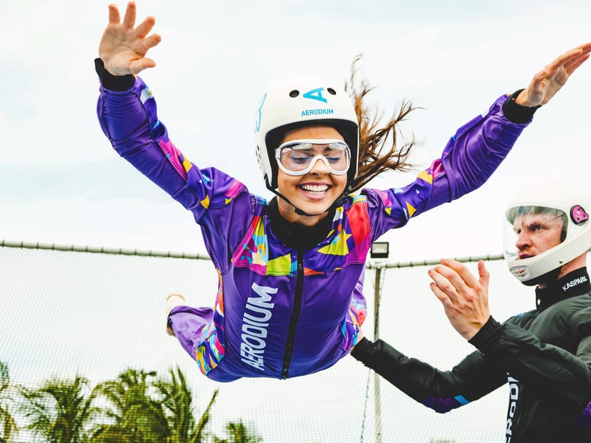 Kent: Outdoor Aeroduim Skydiving Experience - Suiting up and learning the safety rules
