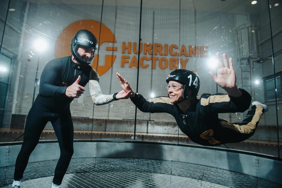 Prague: Hurricane Factory Indoor Skydiving Experience - Checking in just outside central Prague