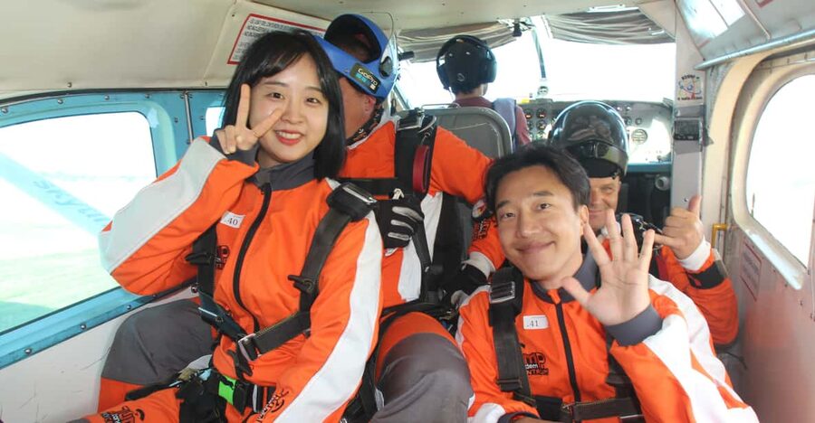 Prague: Tandem Skydiving 14,000ft over Prague with Transfers - Harness, briefing, and the moment before takeoff