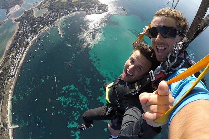 Rottnest Skydive + Perth Barrack St Ferry package - A beach landing on Rottnest Island