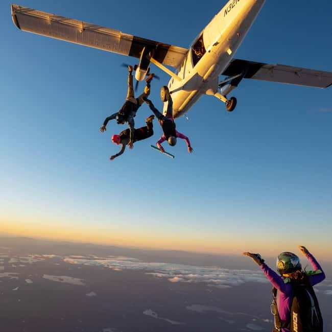 Skydive Over Barcelona – 13,000ft Tandem Jump + Transport - The calmer parachute ride