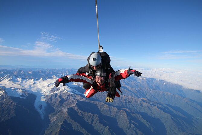 Tandem Skydive 13,000ft from Franz Josef - Key points to know before you book